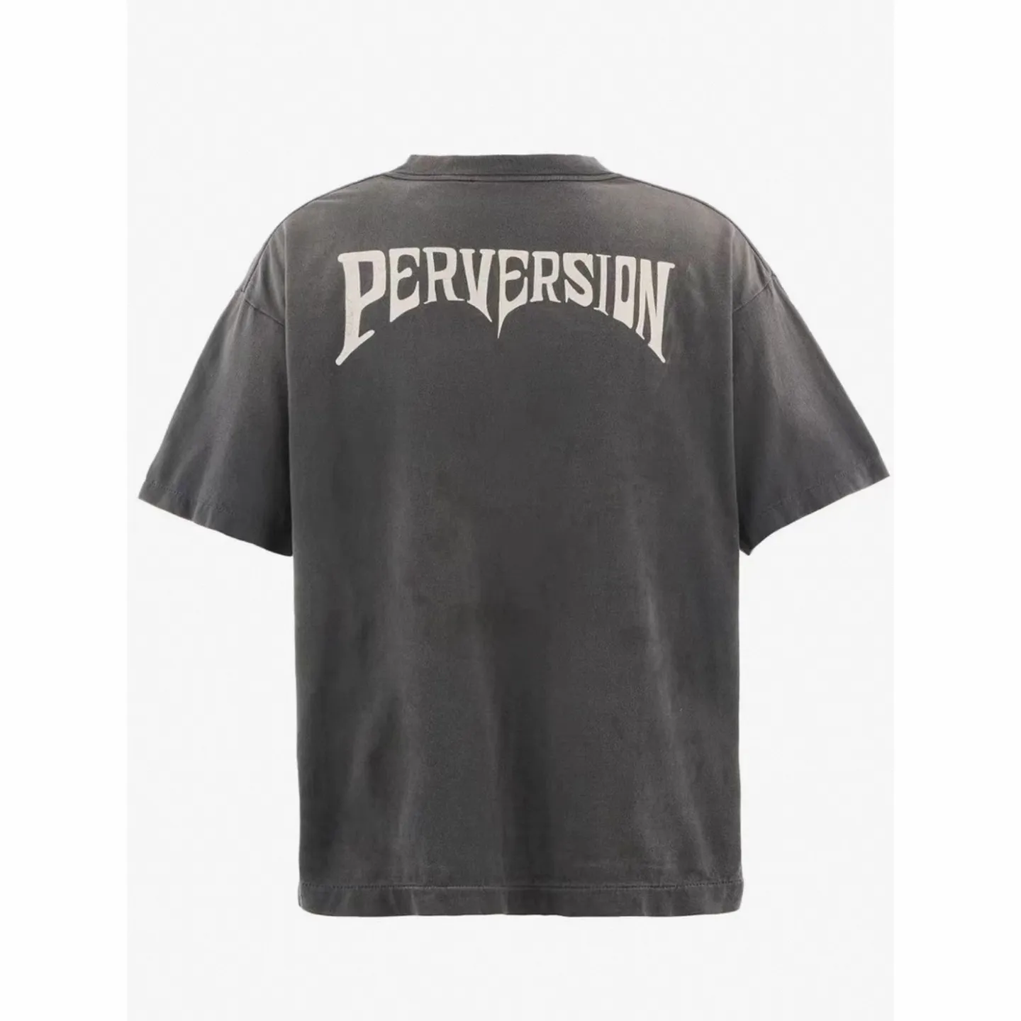 ❥8026#P136 Saint Mxxxxxx new model uses double yarn cotton batik fabric 280g, comfortable and breathable to wear. Full of street feel, loose fit Size: (S-M-L-XL) Color: Washed black